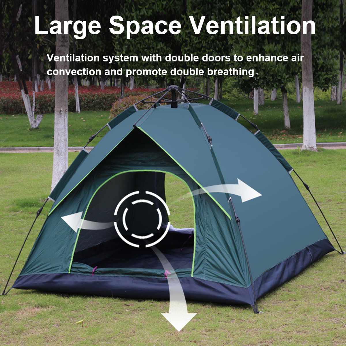Cheap Goat Tents 3 5 People Large Tent Quick Setup Family Tent Outdoor Waterproof UV Protection Camping Hiking Foldable Folding Tent Family Tents Tents 